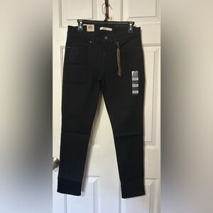 Levi’s 711 Skinny Ankle Jeans Black Stretch Women’s Size 30 Length 28 NWT